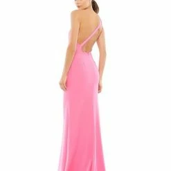 Mac Duggal IEENA 26266 Prom Dress Long Fitted One Shoulder Formal Mermaid Powder Blue