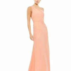 Mac Duggal IEENA 26266 Prom Dress Long Fitted One Shoulder Formal Mermaid Powder Blue