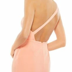 Mac Duggal IEENA 26266 Prom Dress Long Fitted One Shoulder Formal Mermaid Powder Blue