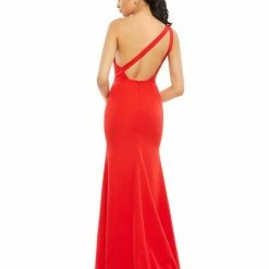 Mac Duggal IEENA 26266 Prom Dress Long Fitted One Shoulder Formal Mermaid Powder Blue