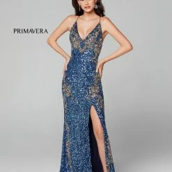 In Stock Backless Dresses Primavera Couture 3211 Size 10 Black Sequin Prom Dress Pageant Gown Evening Formal Wear Side Slit 37 In Stock Backless Dresses Primavera Couture 3211 Size 10 Black Sequin Prom Dress Pageant Gown Evening Formal Wear Side Slit