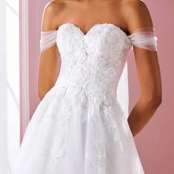 White One Bridal LION Pronovias Wedding Dress Tulle Princess Ballgown Off The Shoulder Sleeve 7 White One Bridal LION Pronovias Wedding Dress Tulle Princess Ballgown Off The Shoulder Sleeve