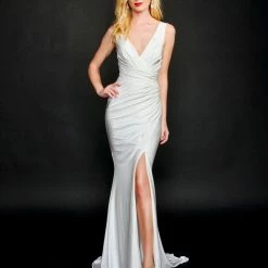 Nina Canacci 6538 Long Straight Prom Pageant Gown