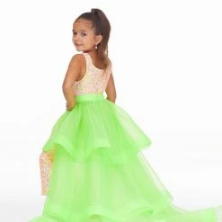 In Stock Ashley Lauren 8065 Hot Pink Kids Overskirt Tiered Organza Pageant Wear Sizes 4, 8 7 In Stock Ashley Lauren 8065 Hot Pink Kids Overskirt Tiered Organza Pageant Wear Sizes 4, 8