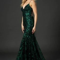 Nina Canacci 9123 Long Mermaid Prom Pageant Gown Mermaid Dresses