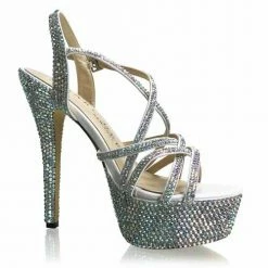 Marc Defang METTE AB CRYSTAL Platform Pageant Heel Prom Shoes