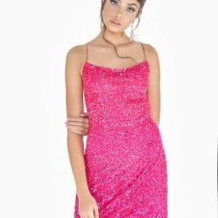 In Stock Ashley Lauren 4293 Fuchsia Cocktail Dress Size 10 Sequin Beaded Ombre Short With Corset 13 In Stock Ashley Lauren 4293 Fuchsia Cocktail Dress Size 10 Sequin Beaded Ombre Short With Corset