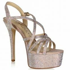 Marc Defang Marc Top AB Crystal Strap Platform Heels Pumps 6