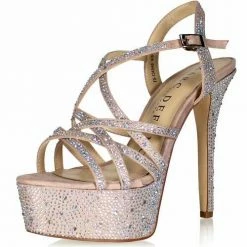Marc Defang Marc Top AB Crystal Strap Platform Heels Pumps 6