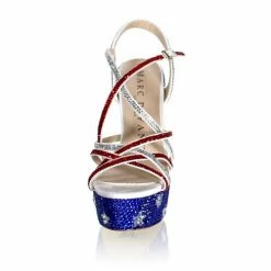 Formal Shoes Marc Defang Marc Tops USA Red White & Blue Crystal Pageant Heels Shoes