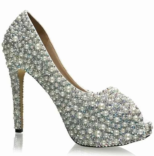 Formal Shoes Marc Defang Pearl AB CRYSTAL Peep Toe Pump Pageant Bridal Prom 4 Formal Shoes Marc Defang Pearl AB CRYSTAL Peep Toe Pump Pageant Bridal Prom