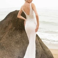 In Stock Primavera Couture 3617 Lilac Prom Dress Size 2 Long Fitted Beaded Formal Pageant Gown Backless Dresses