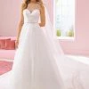 Ballgown Dresses White One Bridal NILUFER Pronovias Wedding Dress A Line Princess Sheer Embellished Neckline