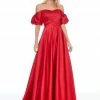 Ashleylauren Ashley Lauren 1790 Off The Shoulder Puff Sleeve Ball Gown Prom Dress Ballgown Dresses