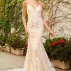 Nox Anabel H494 Long Fitted Lace Backless Wedding Dress V Neck Bridal Gown Destination 1 Nox Anabel H494 Long Fitted Lace Backless Wedding Dress V Neck Bridal Gown Destination