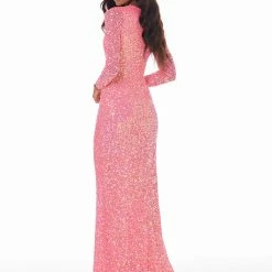 Ashleylauren Ashley Lauren 1985 Ivory Evening Dress Sheer Long Sleeves Beaded Prom Dress Pageant Gown 28 Ashleylauren Ashley Lauren 1985 Ivory Evening Dress Sheer Long Sleeves Beaded Prom Dress Pageant Gown