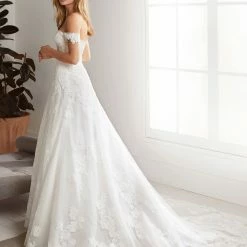White One Bridal OLIOLA Pronovias Wedding Dress Lace Off The Shoulder A Line Gown