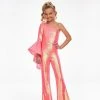 In Stock Jumpsuits & Rompers Ashley Lauren Kids 8110 Size 6 Coral One Shoulder Jumpsuit Long Bell Sleeve Sequin Pageant 2 In Stock Jumpsuits & Rompers Ashley Lauren Kids 8110 Size 6 Coral One Shoulder Jumpsuit Long Bell Sleeve Sequin Pageant