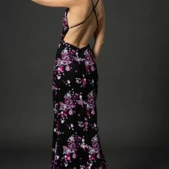 Nina Canacci 3176 Long Straight Beaded Prom Pageant Gown