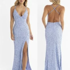 In Stock Primavera Couture 3291 AB Ivory Prom Dress Size 6 Long Fitted Backless Sequin Formal Evening Gown Backless Dresses 86 In Stock Primavera Couture 3291 AB Ivory Prom Dress Size 6 Long Fitted Backless Sequin Formal Evening Gown Backless Dresses