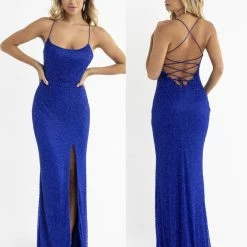 In Stock Backless Dresses Primavera Couture 3413 Size 8 Scoop Neckline Beaded Sequins Prom Dress Open Back Slit 79 In Stock Backless Dresses Primavera Couture 3413 Size 8 Scoop Neckline Beaded Sequins Prom Dress Open Back Slit