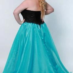 Sequin Dresses Johnathan Kayne For Sydney's Closet JK2206 Column Prom Dress With Overskirt Strapless Sequins JK 2206 12 Sequin Dresses Johnathan Kayne For Sydney's Closet JK2206 Column Prom Dress With Overskirt Strapless Sequins JK 2206