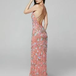 Primavera Couture 3073 Long Beaded Floral Print Prom Dress Evening Gown V Neckline Slit Sequin Dresses 146 Primavera Couture 3073 Long Beaded Floral Print Prom Dress Evening Gown V Neckline Slit Sequin Dresses