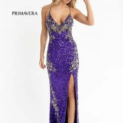 In Stock Backless Dresses Primavera Couture 3211 Size 10 Black Sequin Prom Dress Pageant Gown Evening Formal Wear Side Slit 53 In Stock Backless Dresses Primavera Couture 3211 Size 10 Black Sequin Prom Dress Pageant Gown Evening Formal Wear Side Slit