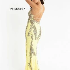 In Stock Backless Dresses Primavera Couture 3211 Size 10 Black Sequin Prom Dress Pageant Gown Evening Formal Wear Side Slit 44 In Stock Backless Dresses Primavera Couture 3211 Size 10 Black Sequin Prom Dress Pageant Gown Evening Formal Wear Side Slit