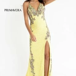 In Stock Primavera Couture 3211 Size 6 Sequin Prom Dress Pageant Gown Evening Formal Wear Side Slit Backless Dresses 62 In Stock Primavera Couture 3211 Size 6 Sequin Prom Dress Pageant Gown Evening Formal Wear Side Slit Backless Dresses