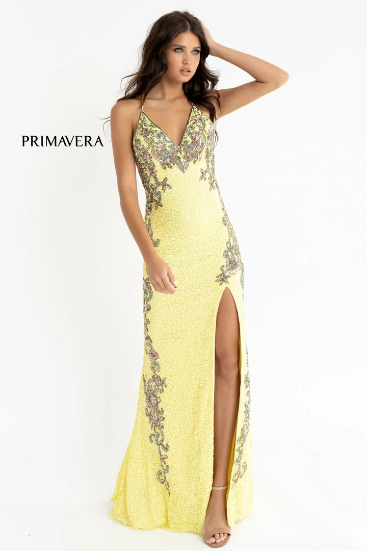 In Stock Primavera Couture 3211 Size 6 Sequin Prom Dress Pageant Gown Evening Formal Wear Side Slit Backless Dresses 5 In Stock Primavera Couture 3211 Size 6 Sequin Prom Dress Pageant Gown Evening Formal Wear Side Slit Backless Dresses