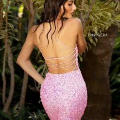 In Stock Primavera 3351 Red Cocktail Dress Short Fitted Sequin Homecoming Dress Backless Sizes: 6, 10, 14 Backless Dresses 65 In Stock Primavera 3351 Red Cocktail Dress Short Fitted Sequin Homecoming Dress Backless Sizes: 6, 10, 14 Backless Dresses