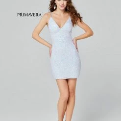 Backless Dresses Primavera Couture 3352 Short Fitted Beaded Backless Cocktail Dress Homecoming 60 Backless Dresses Primavera Couture 3352 Short Fitted Beaded Backless Cocktail Dress Homecoming