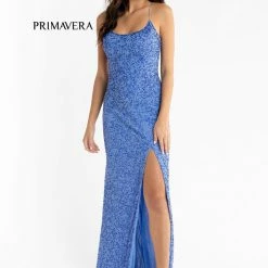 In Stock Backless Dresses Primavera Couture 3413 Size 8 Scoop Neckline Beaded Sequins Prom Dress Open Back Slit 121 In Stock Backless Dresses Primavera Couture 3413 Size 8 Scoop Neckline Beaded Sequins Prom Dress Open Back Slit
