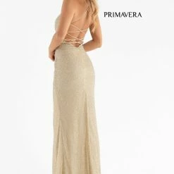 In Stock Backless Dresses Primavera Couture 3413 Size 8 Scoop Neckline Beaded Sequins Prom Dress Open Back Slit 107 In Stock Backless Dresses Primavera Couture 3413 Size 8 Scoop Neckline Beaded Sequins Prom Dress Open Back Slit