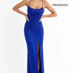 In Stock Backless Dresses Primavera Couture 3413 Size 8 Scoop Neckline Beaded Sequins Prom Dress Open Back Slit 102 In Stock Backless Dresses Primavera Couture 3413 Size 8 Scoop Neckline Beaded Sequins Prom Dress Open Back Slit