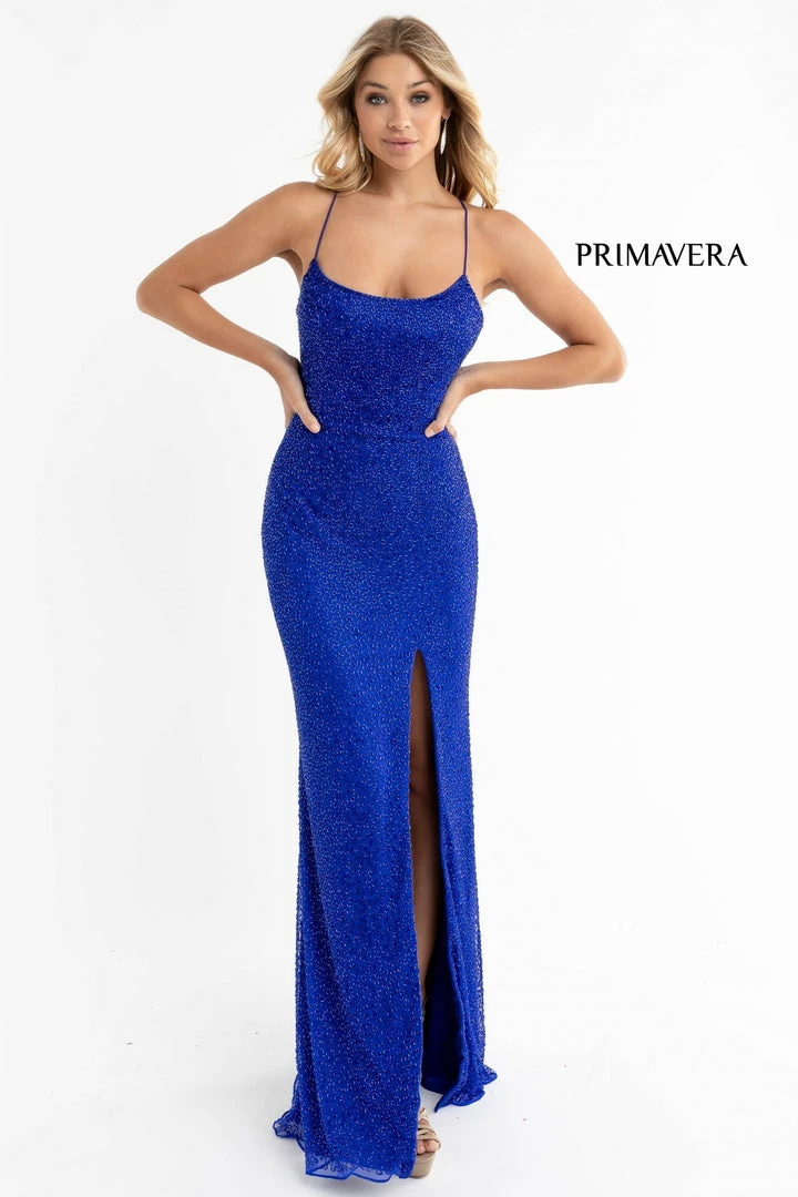 In Stock Backless Dresses Primavera Couture 3413 Size 8 Scoop Neckline Beaded Sequins Prom Dress Open Back Slit 41 In Stock Backless Dresses Primavera Couture 3413 Size 8 Scoop Neckline Beaded Sequins Prom Dress Open Back Slit