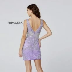 In Stock Primavera Couture 3514 Hot Pink Beaded Short Cocktail Dress Homecoming Formal Fitted Gown Size 00