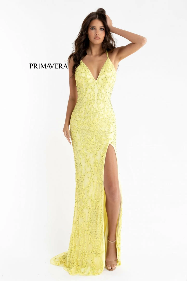 In Stock Backless Dresses Primavera Couture 3721 Size 0 Neon Pink Beaded Prom Dress V Neckline Slit Crisscross Open Back 16 In Stock Backless Dresses Primavera Couture 3721 Size 0 Neon Pink Beaded Prom Dress V Neckline Slit Crisscross Open Back