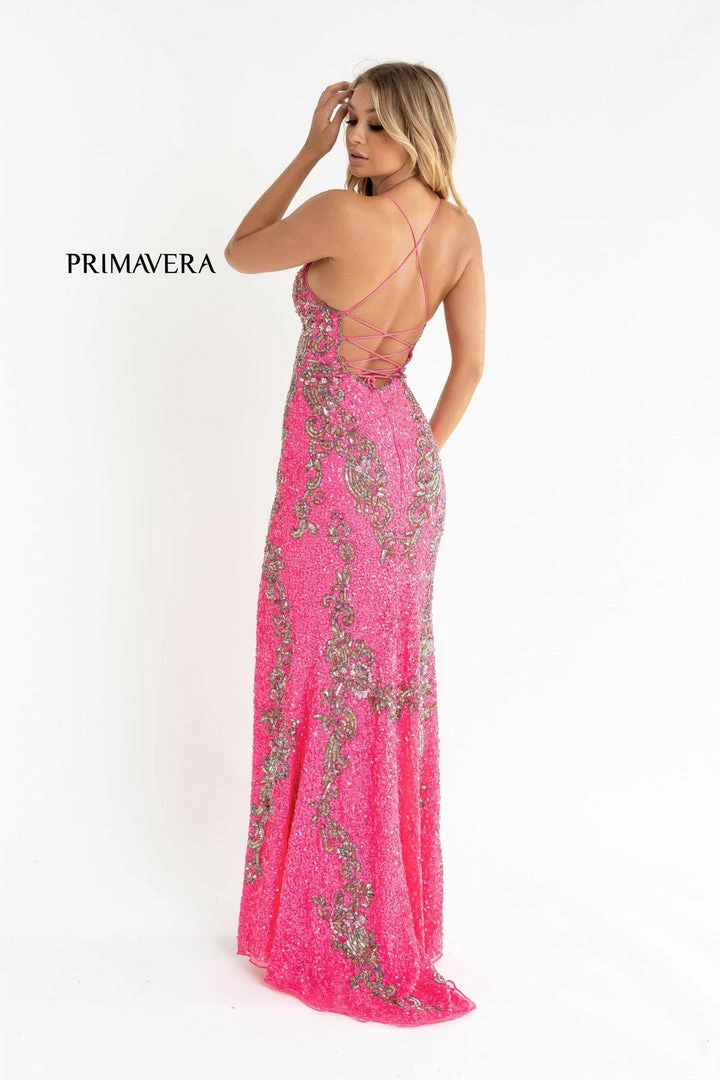 In Stock Backless Dresses Primavera Couture 3211 Size 10 Black Sequin Prom Dress Pageant Gown Evening Formal Wear Side Slit 28 In Stock Backless Dresses Primavera Couture 3211 Size 10 Black Sequin Prom Dress Pageant Gown Evening Formal Wear Side Slit