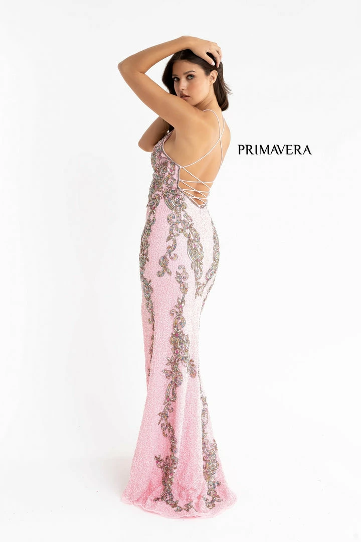 In Stock Primavera Couture 3211 Size 6 Sequin Prom Dress Pageant Gown Evening Formal Wear Side Slit Backless Dresses 47 In Stock Primavera Couture 3211 Size 6 Sequin Prom Dress Pageant Gown Evening Formal Wear Side Slit Backless Dresses
