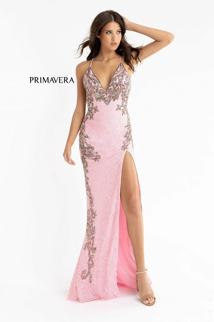 In Stock Primavera Couture 3211 Size 6 Sequin Prom Dress Pageant Gown Evening Formal Wear Side Slit Backless Dresses 8 In Stock Primavera Couture 3211 Size 6 Sequin Prom Dress Pageant Gown Evening Formal Wear Side Slit Backless Dresses