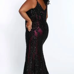 In Stock Tease Prom 2118 Size 18 Long Lace Fitted Prom Dress Plus Sized