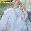 Discontinued Ballgown Dresses Camila Q Quinceanera Dress 1003 Off Shoulder Ballgown Train Embellished Princess