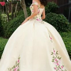 Camila Q Quinceanera Dress 1006 Off Shoulder Floral Ballgown Corset Two Piece Dress