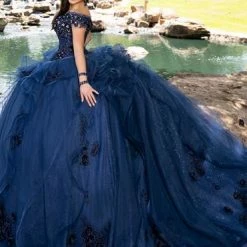 Ballgown Dresses Camila Q Quinceanera Dress 1007 Off Shoulder Two Piece Ballgown Ruffle Princess Q1007