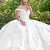 Camila Q Quinceanera Q1111 Off The Shoulder Mikado Ball Gown Lace Up Corset Back 1111