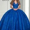 Camila Q Quinceanera Q1113 Glitter Satin Ball Gown Corset Back With Bolero Jacket 1113 Ballgown Dresses