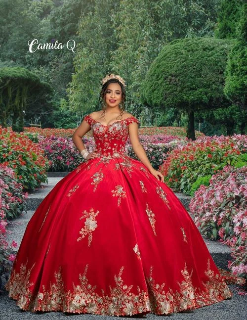 Camila Q Quinceanera Q1117 Off The Shoulder Velvet Ball Gown Floral Applique Corset 1117 13 Camila Q Quinceanera Q1117 Off The Shoulder Velvet Ball Gown Floral Applique Corset 1117