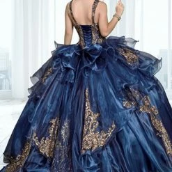 Ballgown Dresses Camila Q Quinceanera Q1119 Sweetheart Ball Gown Organza Sheer Jacket Prom Dress 1119